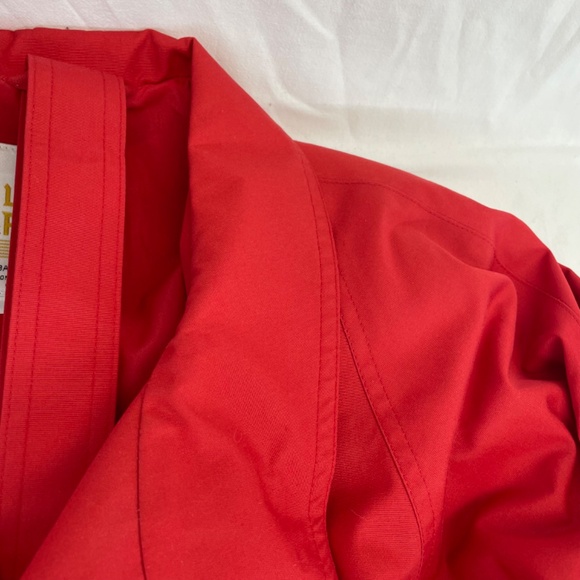 London Fog Collared Trench Coat Long Red Women’s Size 14-M - Picture 12 of 16